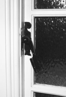 Interior.
Detail of window latch.