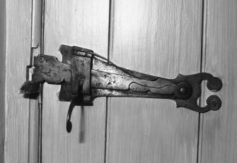 Interior.
Detail of window latch.