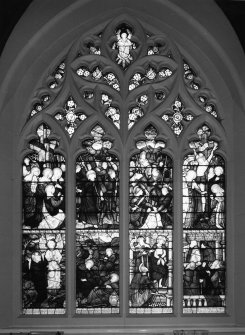 Alloa, Bedford Place, Alloa West Church, interior view of stained glass.