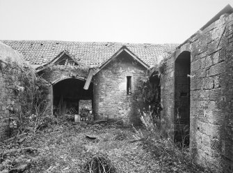 View of threshing barn from N.