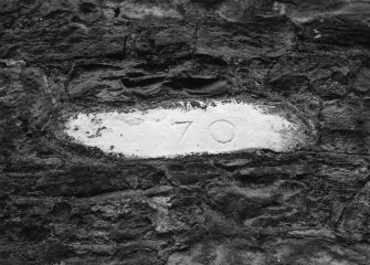 Detail of inscription on N wall.