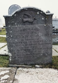 Scanned photograph of gravestone at Latheron Old Parish Church