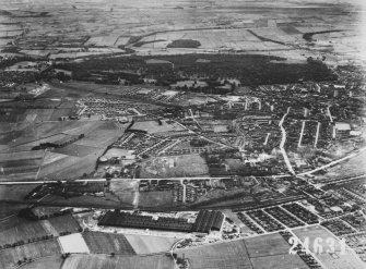 RAF WWII oblique air photograph of the aluminium rolling mill at Falkirk.