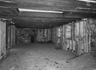 Interior, View from SW of ground floor of warehouse ('Room 1')