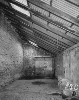 Interior. View from SW at NE end of lean-to area at NE side of warehouse ('Room 3')