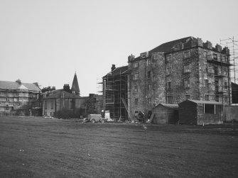 General view from W of Scotland's Close and Waggon Road Development.