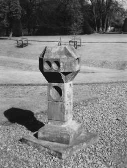 View of dial head sundial, Callendar House