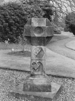 View of dial head sundial, Callendar House