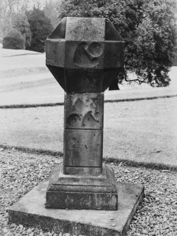 View of dial head sundial, Callendar House