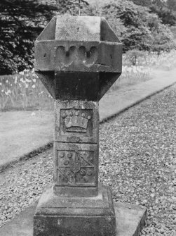 View of dial head sundial, Callendar House