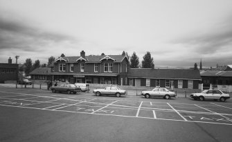 View of main station building from SW.
