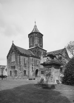 View of Church and Munro Monument from SE.