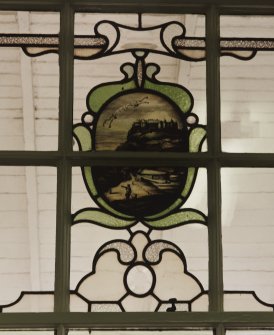 NE room, stained glass, detail