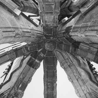 View of underside of crown steeple