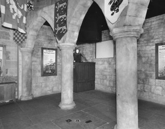 Interior. 1st. floor, exhibition room, view from south west