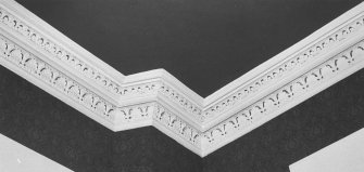 Interior.
First floor, lounge, detail of cornice.