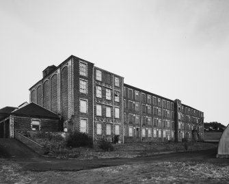 View from N  of former Mule Spinning Mill.