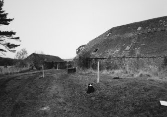 View of byre and barn from E.
