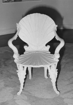 Interior.
Staircase hall, detail of chair.