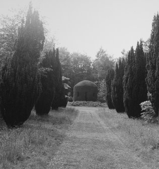 View of 'hedge house'.