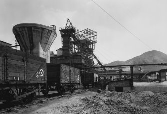 Manor Powis Colliery. 
View of pithead, with part of coal preparation plant visible (left). 
undated