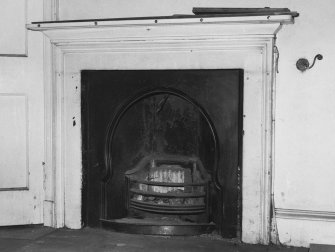Interior.
Detail of fireplace in SW room on ground floor.