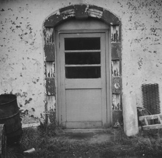 View of door of J. Crombie & Son.