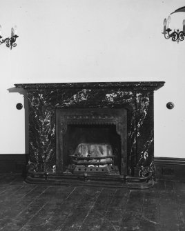 Interior.
Ground floor, SE central apartment, detail of fireplace.