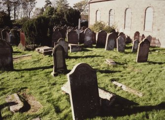 General view of burial ground from SE.