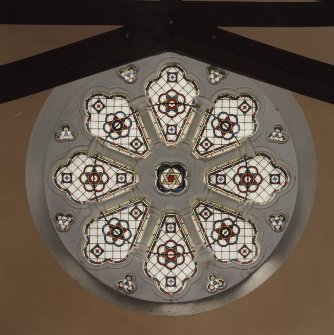 Detail of W rose window.