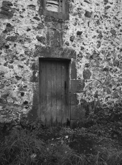 Detail of doorway showing datestone of 1626 and lintel of 1737.