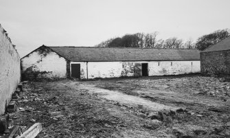 View of S steading courtyard from E.