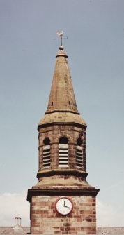Detail of tower and spire from S.