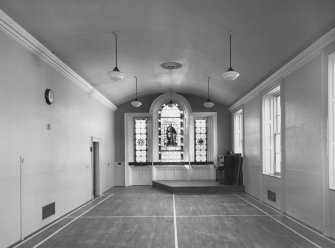 Interior.
First floor, hall, view from NE.