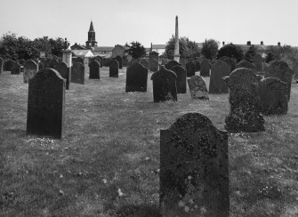 General view of churchyard from W.