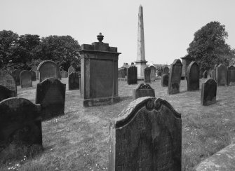 General view of churchyard from SE.