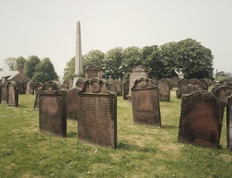 General view of churchyard from ENE.