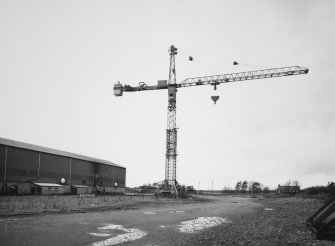 View from ESE of tower crane (known as Blinkin' Bess)