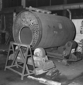 Detail of medium sized boiler cylinder in Bay 3 [Heavy Fabrication], awaiting further fabrication stages