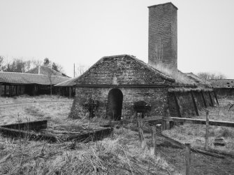 View of kiln and drying sheds from NE.