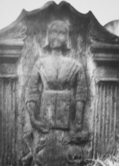 Detail of headstone.