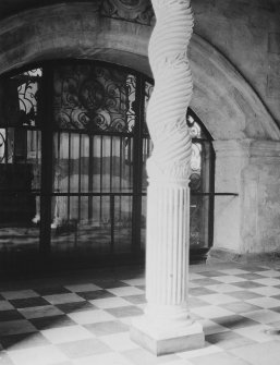 Interior.
View of column of Queensberry Monument.