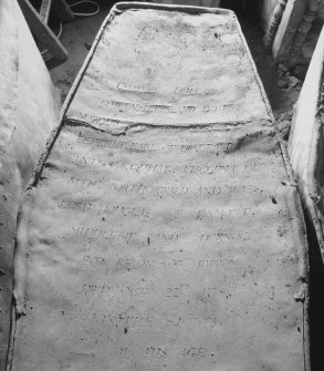 Interior.
Douglas vault, detail of coffin.