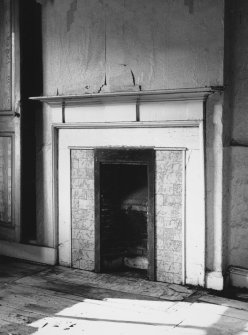 Interior.
View of fireplace.
