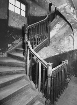 Interior.
View of rear staircase.