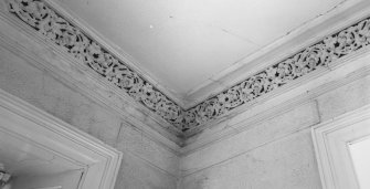 Interior.
Second floor, W apartment, detail of cornice.