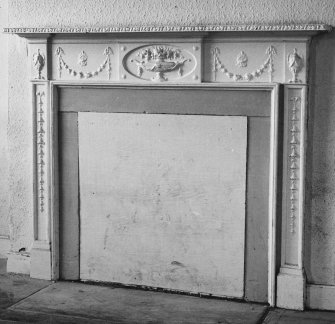 Interior.
Second floor, NE apartment, detail of fireplace.