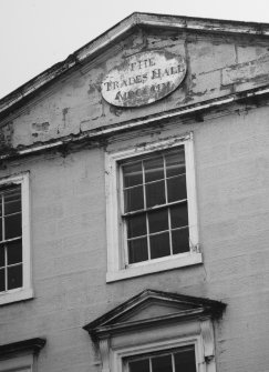 Detail of first floor window.