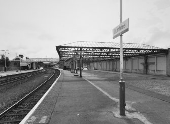 Dumfries, Railway Station
General view from NW along platforms from N end of station