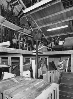 Interior. Furniture store, view from west